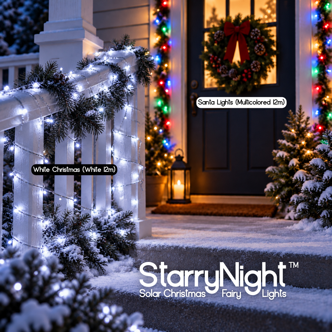 StarryNight™ Solar Christmas Fairy Lights