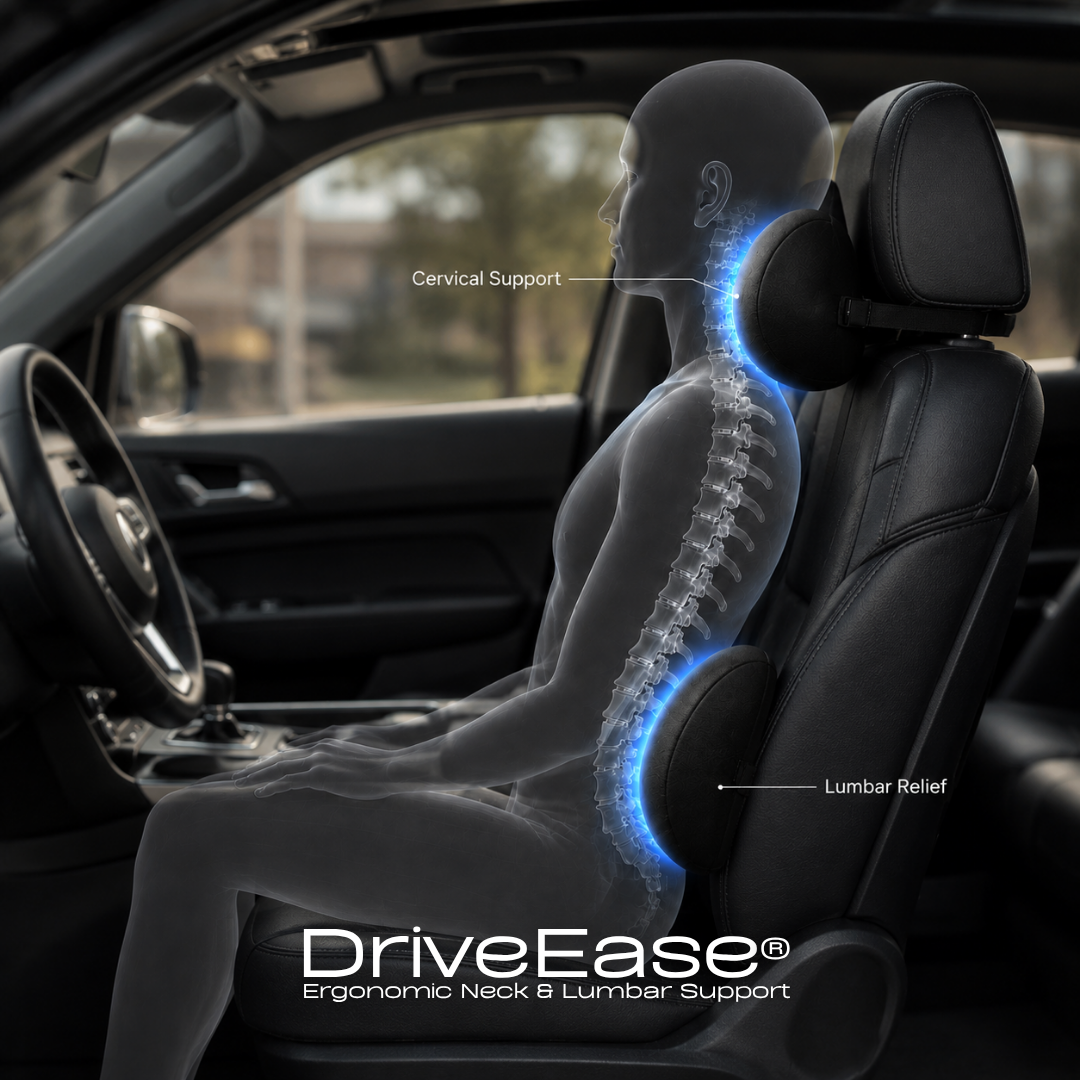 DriveEase® Ergonomic Neck & Lumbar Support