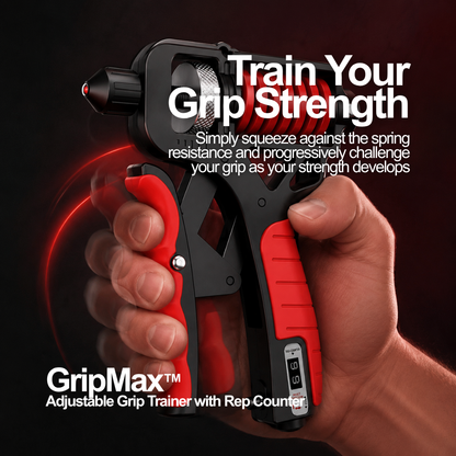 GripMax™ Adjustable Grip Trainer with Rep Counter