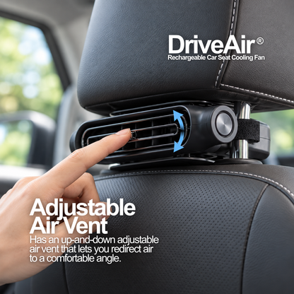 DriveAir® Rechargeable Car Seat Cooling Fan