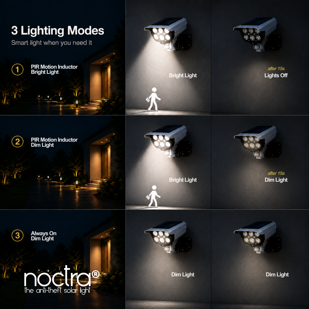 NOCTRA® The Anti-Theft Solar Light