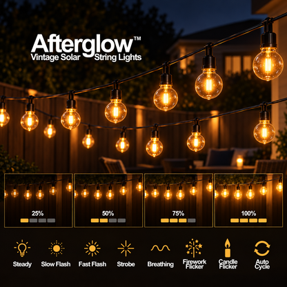 Afterglow™ Vintage Solar String Lights