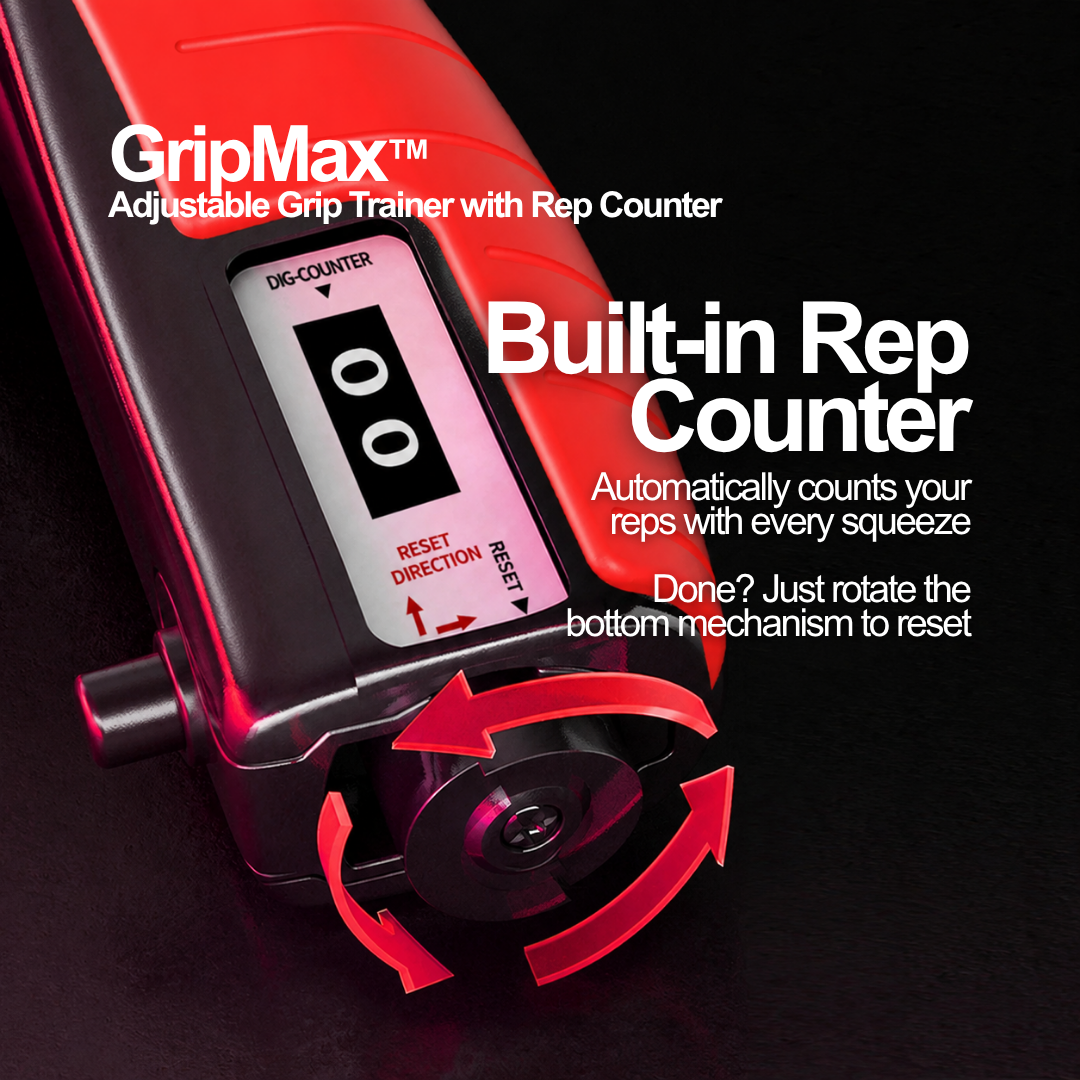 GripMax™ Adjustable Grip Trainer with Rep Counter