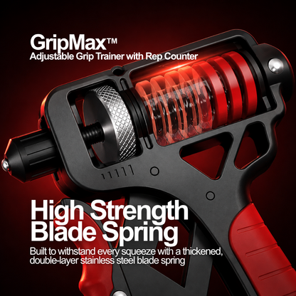 GripMax™ Adjustable Grip Trainer with Rep Counter