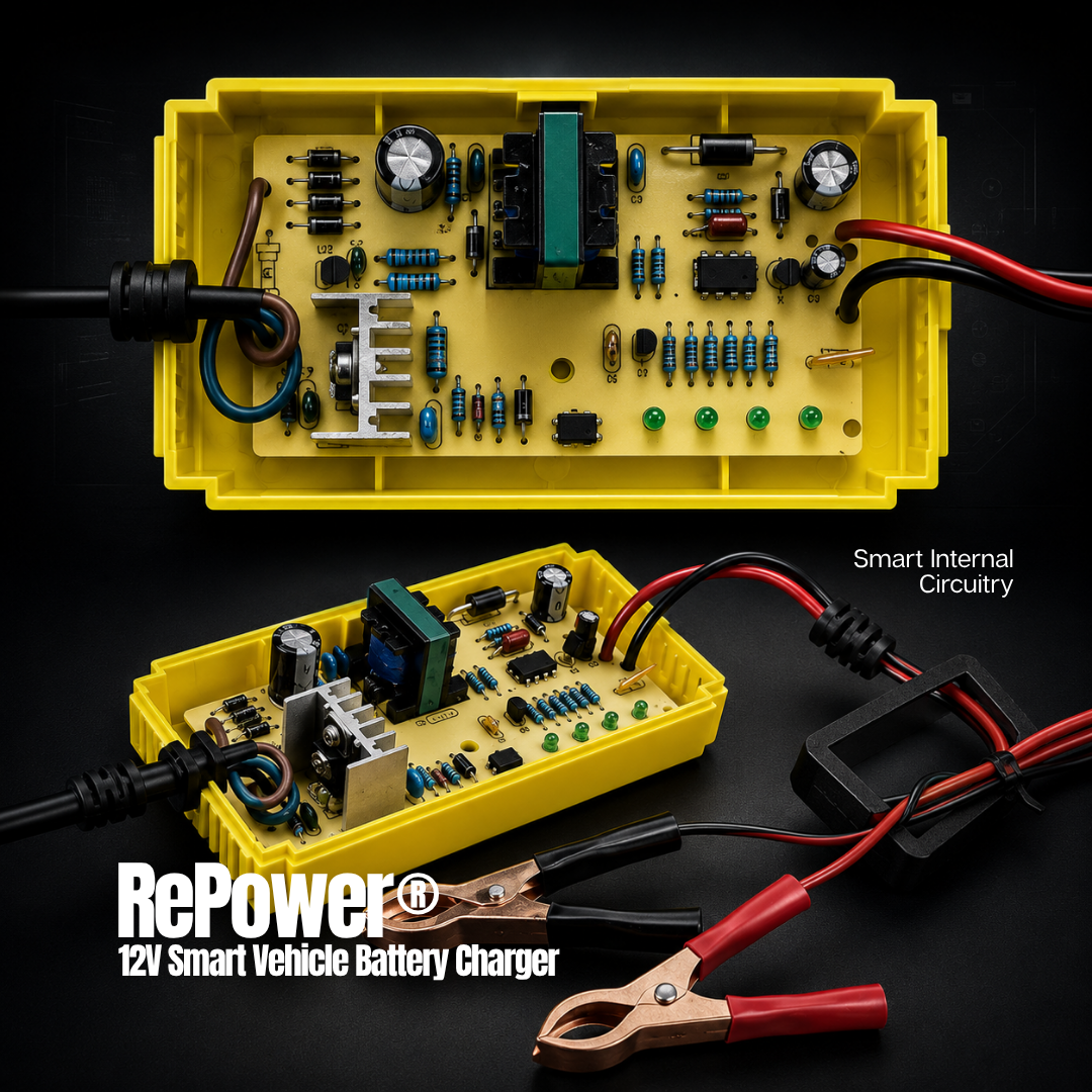 RePower® 12V Smart Vehicle Battery Charger