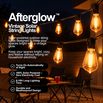 Afterglow™ Vintage Solar String Lights
