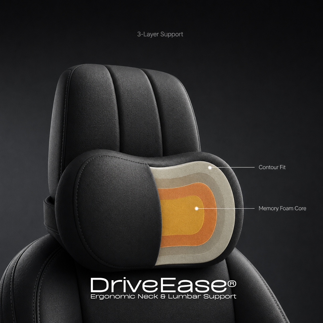 DriveEase® Ergonomic Neck & Lumbar Support