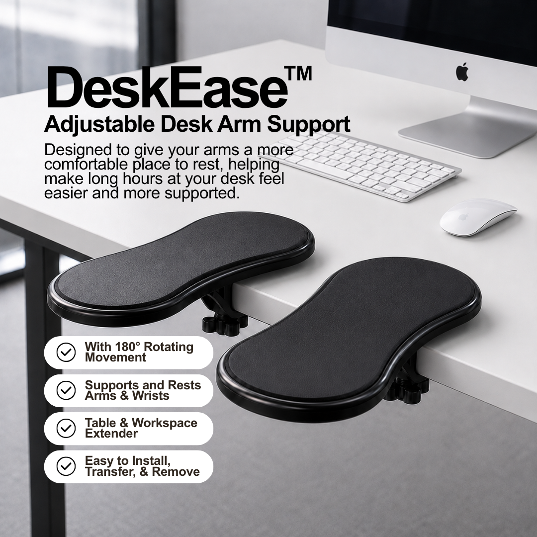 DeskEase™ Adjustable Desk Arm Support