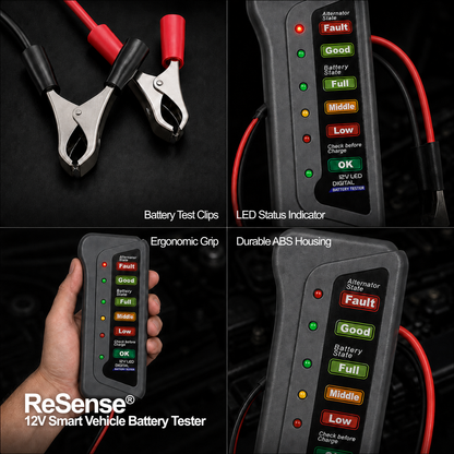 ReSense® 12V Smart Vehicle Battery Tester