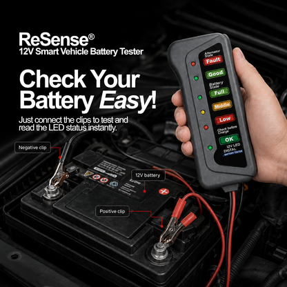 ReSense® 12V Smart Vehicle Battery Tester