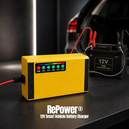RePower® 12V Smart Vehicle Battery Charger