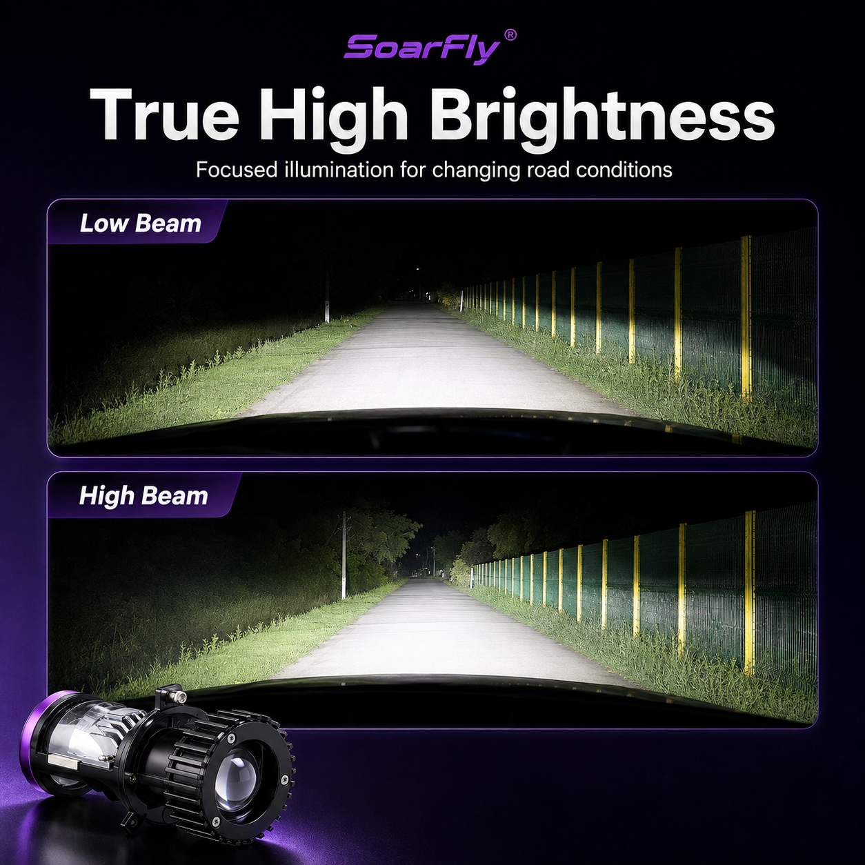 SoarFly® High-Intensity Projector Headlights